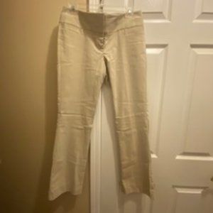 The Limited Ideal Stretch Bootcut Cream Pants